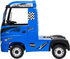 LEAN CARS Elektrické autíčko Mercedes Actros modré lakované MP4