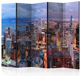 Artgeist Paraván - Illuminated Chicago II [Room Dividers]