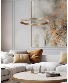 LED Luster na lanku HASHIM LED/34W/230V pr. 60 cm medená