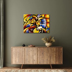 Obraz - Olejomaľba, milenci (70x50 cm)