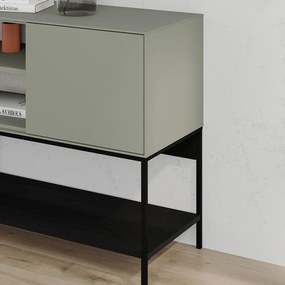 Zeleno-čierna komoda 180x80x40 cm Amira – Marckeric