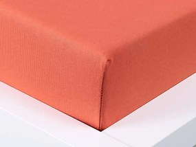 XPOSE® Detská jersey plachta Exclusive - tehlová 70x140 cm