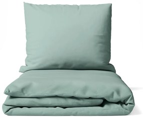 Zelené obliečky na dvojlôžko z mikrosaténu 200x200 cm Basic – Bonami Essentials