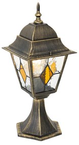 Vintage vonkajšia lampa svietnik starožitné zlato 45 cm - Antigua