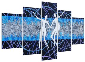 Moderný obraz tanečníkov (150x105 cm)