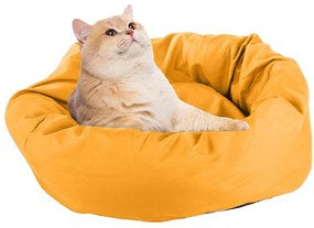 Plyšový pelech pre psa/mačku BONENEST 50 cm, oranžový