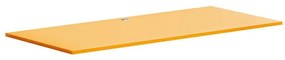 Samostatná pracovná doska stola BLOCK, 1600 x 800 x 25 mm, oranžová