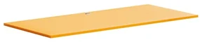 Samostatná pracovná doska stola BLOCK, 1600 x 800 x 25 mm, oranžová