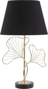 Stolná lampa Leaves 60 cm čierno-zlatá