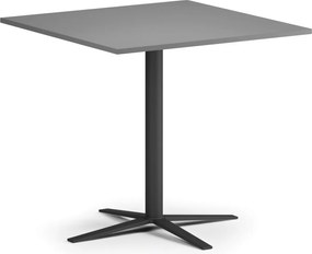 Konferenčný stolík AURA, 60x60 cm, čierna podnož, grafit