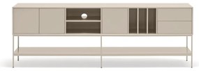 Krémový TV stolík 220x74x45 cm Platt – Teulat