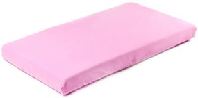 Sensillo Plachta do postieľky JERSEY Jednofarebná Farba: Ružová, Veľkosť: 120 x 60 cm