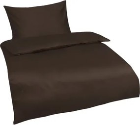 Obliečky Satin, hnedé%