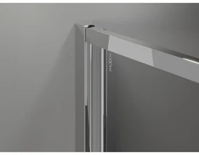 Mexen Exo, sprchovací kút so skladacími dverami 75 x 85 cm, 6mm číre sklo, chrómový profil, 816-075-085-01-00