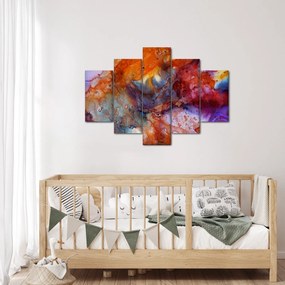 Obraz - Abstraktné atramentové umenie (150x105 cm)