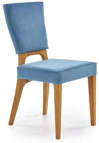 Jedálenská stolička Wanny (modrá + drevo). Vlastná spoľahlivá doprava až k Vám domov. 1048711