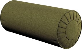 Valcový vankúš so záhybmi farba produktu zelená látka zapletaná