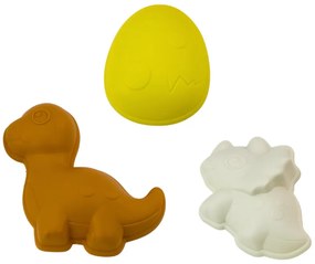 LEAN TOYS Súprava hračiek do piesku - mlyn, náradie, formičky – Dinosaury