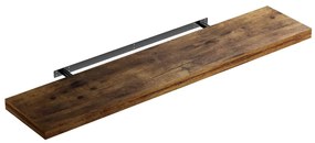 Casaria Nástenná polica FIGO+ konzola, 110 cm, tmavý dub