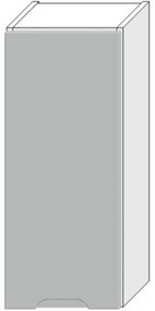 Skrinka do kuchyne Zoya W30 Pl svetlo šedá mat/biely