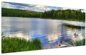 Obraz - Malebná dedina (120x50 cm)