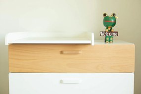 Biela detská komoda HOPPA
