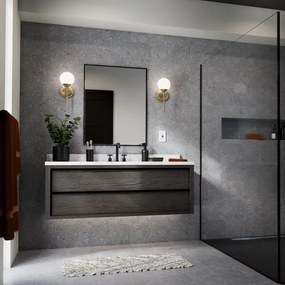 Kichler KL-BENNO1-CPZ - LED Kúpeľňové svietidlo BENNO 1xG9/3W/230V IP44 mosadz