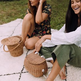 Ratanový košík Mamachari prírodný