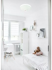 ECOLIGHT LED stropné svietidlo 2xE27 s pohybovým senzorom - sklo