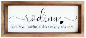 Bohemia Gifts Dekoračný obrázok - Rodina, 15 x 42 cm