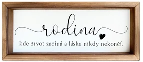 Bohemia Gifts Dekoračný obrázok - Rodina, 15 x 42 cm