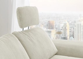 Rohová sedacia súprava MP-IN14007, krémová štruktúrovaná látka