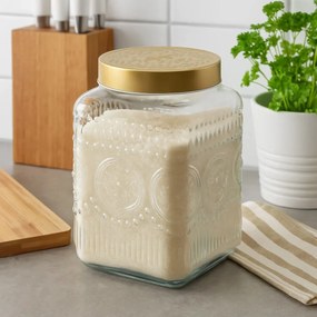 Altom Súprava sklenených dóz so zlatým vekom Daisy 2,2 l, 4 ks, 2,2 l