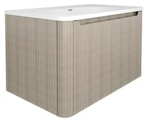 Kúpeľňová skrinka s umývadlom Naturel Austen 79x47,5x45 cm clear brown mat AUSTEN80CB