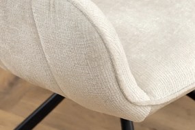 Otočné jedálenské kreslo VENVET 2 ks Dekorhome