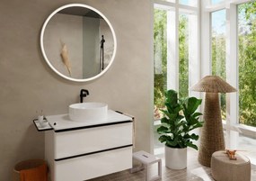 Hansgrohe Tecturis S, páková batéria pre umývadlovú misu 240 Fine CoolStart EcoSmart+ s odtokovou súpravou, čierna matná, HAN-73370670