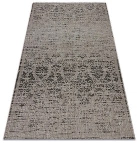 Koberec SIZAL FLOORLUX 20211 strieborný / čierny