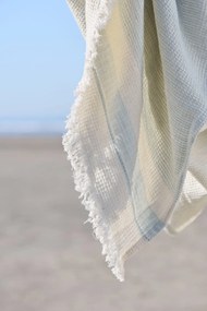 Ib Laursen Bavlnený uterák Hammam Light Blue 50 × 100 cm