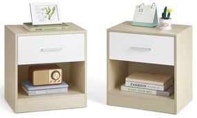 Súprava nočných stolíkov E1081, dub, 2 ks