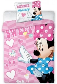 Obliečky do malej detskej postieľky Sweet Minnie Mouse - Disney - 100% bavlna - 100 x 135 cm + 40 x 60 cm