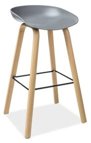 Barová stolička Signal STING dub/sivá