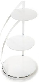 Kovový servírovací podnos Nowell White, 38x60 cm
