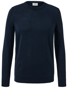 Pulóver z vlny merino, v námorníckej modrej