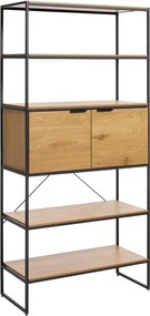 Knižnica v dekore duba v prírodnej farbe 90x190x40 cm Cesura – Unique Furniture
