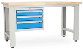 Dielenský stôl Solid OAK-30, 150 cm, závesný box, dub