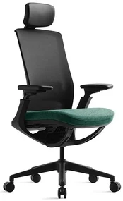 Kancelárska ergonomická stolička ROLY — sieť, látka, čierna / viac farieb Antracit