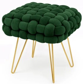 Taburetka DOTTY fľaškovo zelená