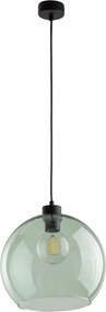 Závesný luster CUBUS 1xE27/15W/230V čierna/dymová zelená