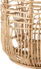 2ks prírodný ratanový odkladací stolík Ellen Rattan - 48*48*52 / 38*38*40 cm