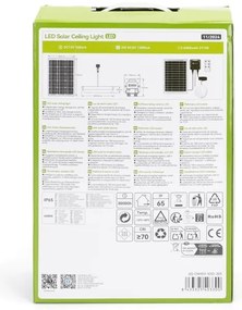 Aigostar - LED Solárne svietidlo LED/70W/12V 6000 mAh 6500K pr. 20,5 cm